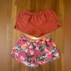Women’s Size Large Patagonia Barely Baggie Shorts (Set of 2)